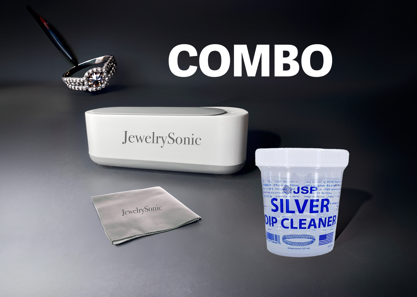 JewelrySonic Combo + All Purpose cleaner